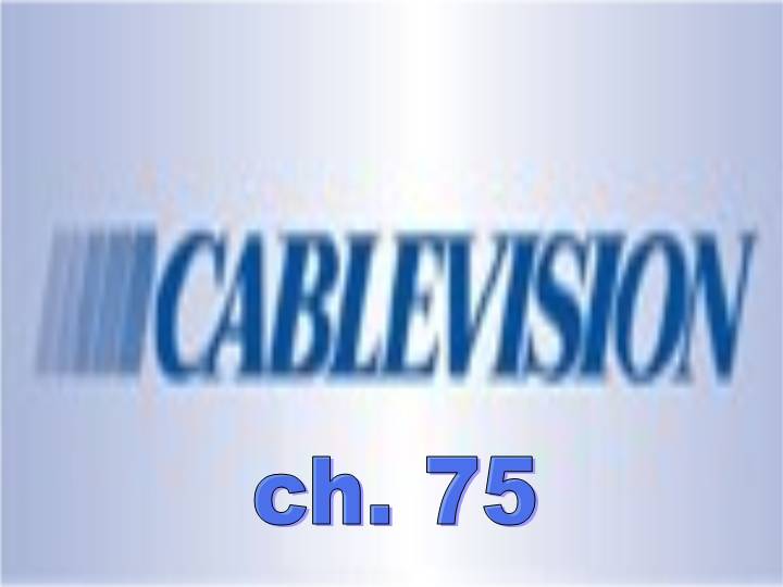 Cablevision channel 75